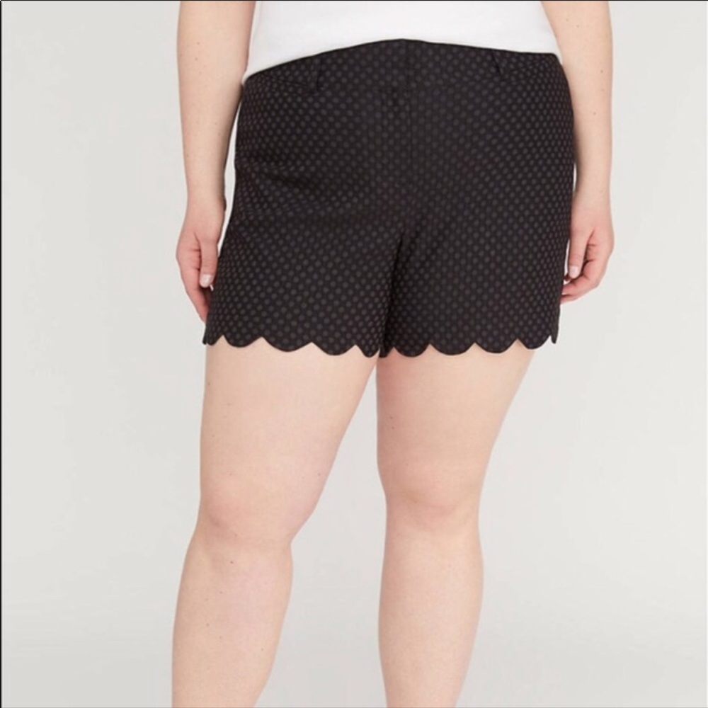 Lane Bryant| The Allie Scalloped Shorts| 28W